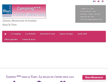 Tablet Screenshot of campingdutarn.com